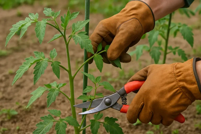 tailler les plants de tomates
