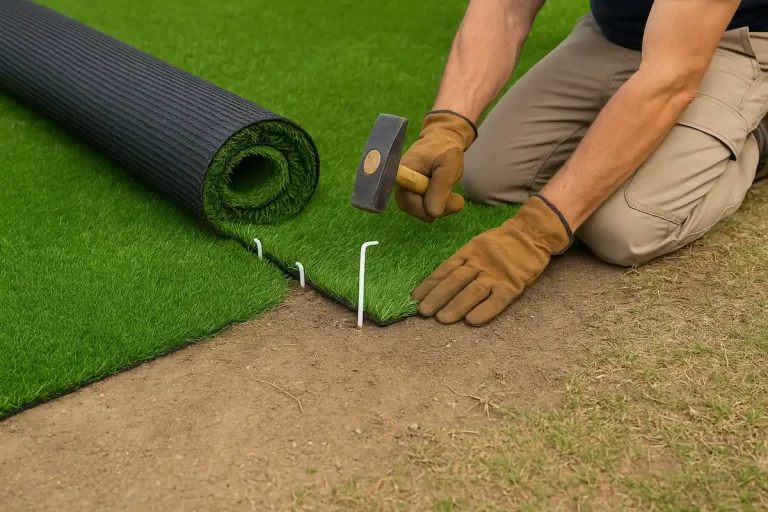 comment poser du gazon synthétique