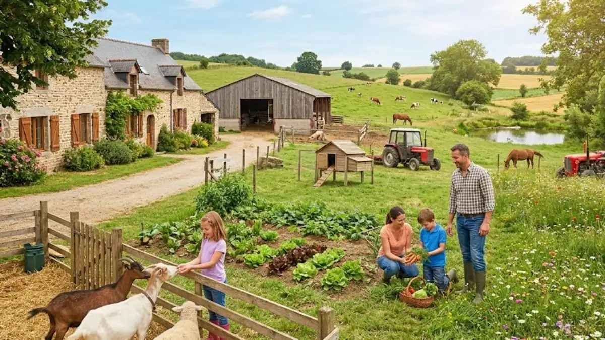 séjour en famille à la ferme pédagogique